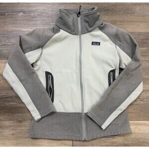 Patagonia Full Zip Fleece Jacket Medium Gray Outdoor Hiking Cozy Gorpcore Trail